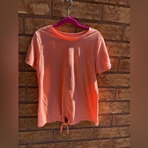 ▪️ 10/$25- George‎ Coral Tie Cotton Blend Top